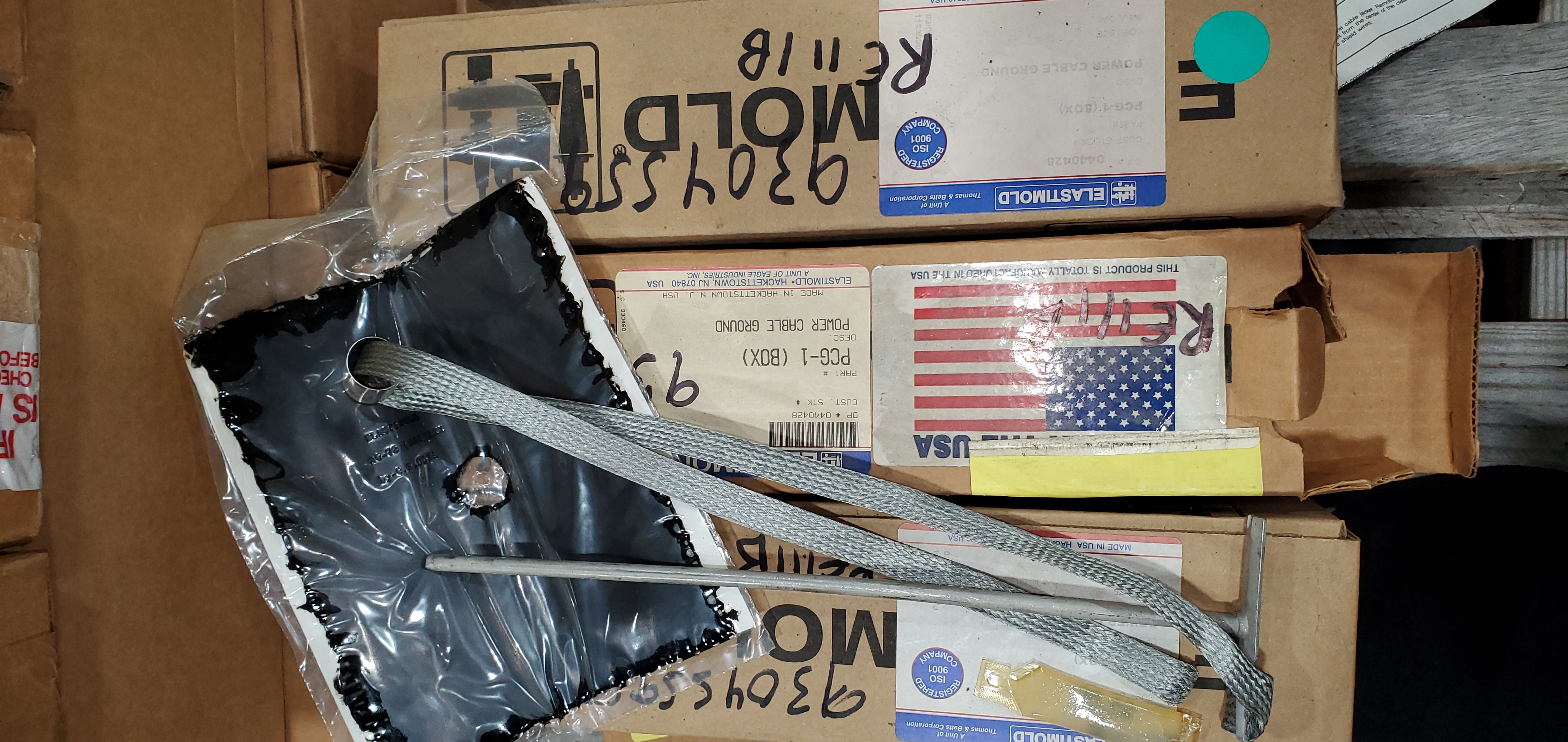 CONNECTOR, GND TND BRD CU IN-LINE